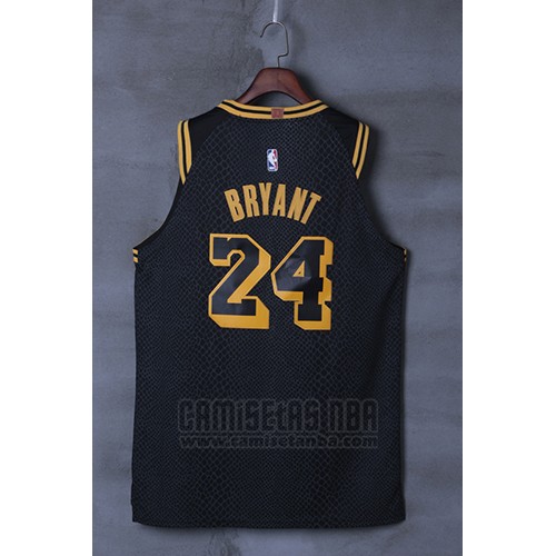 Camiseta Los Angeles Lakers Kobe Bryant #24 Ciudad 2017-18 Negro
